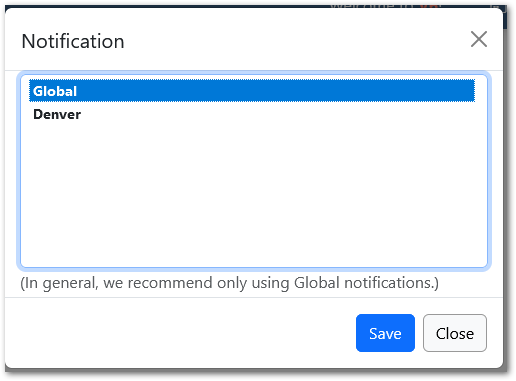 Notification Profile Add