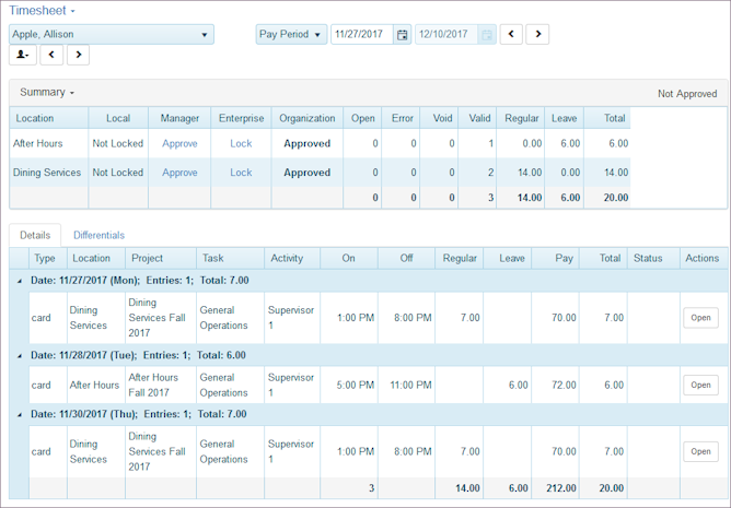 Timesheet